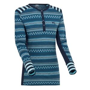 Kari Traa Merino Wool Baselayer Akle Top Long Underwear Ski Hike Travel